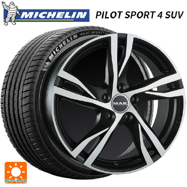 【6/22 20時〜 全品P5倍＆クーポン】ボルボ XC90(LB/LD系)用 275/45R20 110Y XL ミシュラン 正規品 パイロットスポーツ4SUV FRV 阿部商会 マック ストックホルム アイスブラック 新品サマータイヤホイール 4本セット