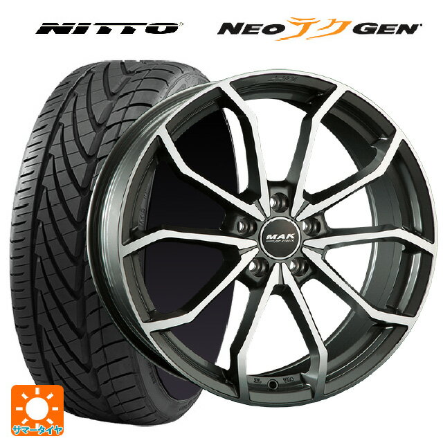 アウディ TT(FVC系)用 245/35R19 93W XL ニットー NEOテクGEN マック レーベFF ガンメタリックミラー 新品サマータイヤホイール 4本セット