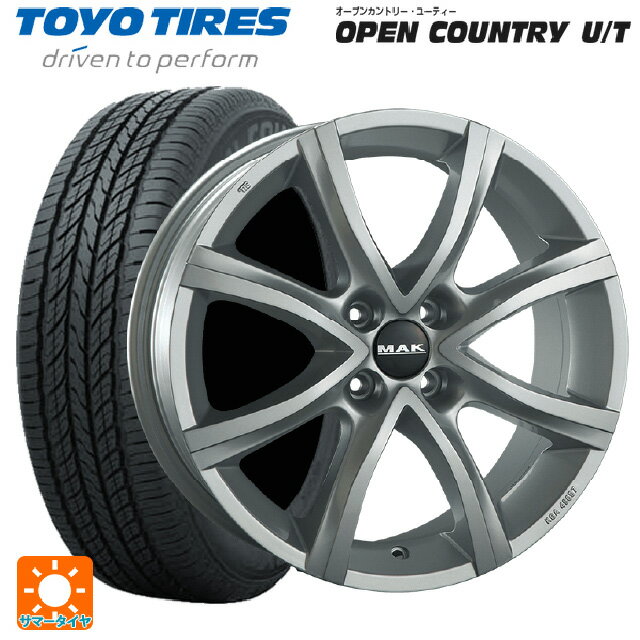 【6/15〜16限定 全品P5倍＆クーポン】シトロエン E-C4(C41系)用 215/60R17 96V トーヨー オープンカントリー UT 阿部商会 マック アンチバス シルバー 新品サマータイヤホイール 4本セット