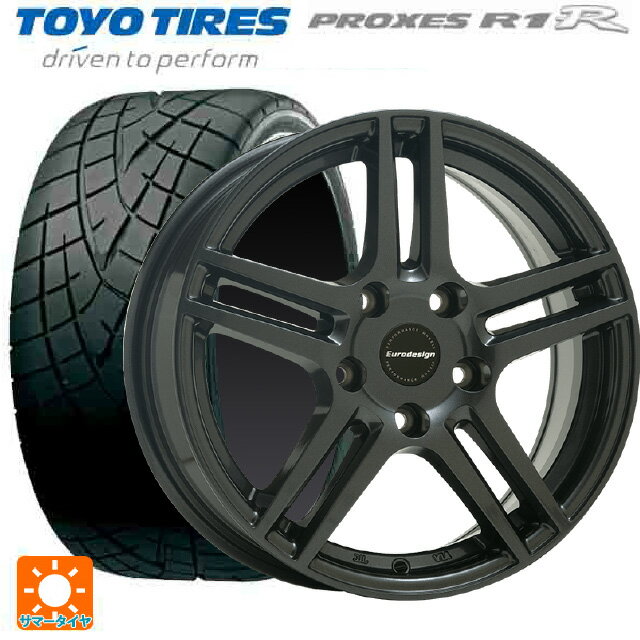 プジョー 308(T9H/T9B/T9W系)用 225/45R17 91W トーヨー プロクセス R1R 阿部商会 ユーロデザイン アイガー ガンメタリック 新品サマータイヤホイール 4本セット