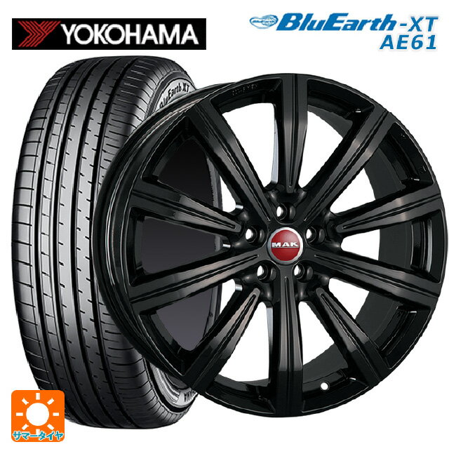 【5/9 20時〜 最大3万円OFFクーポン】ランドローバー レンジローバー イヴォーク(LZ2系)用 235/55R19 105V XL ヨコハマ ブルーアースXT AE61 マック バーミンガム グロスブラック 新品サマータイヤホイール 4本セット