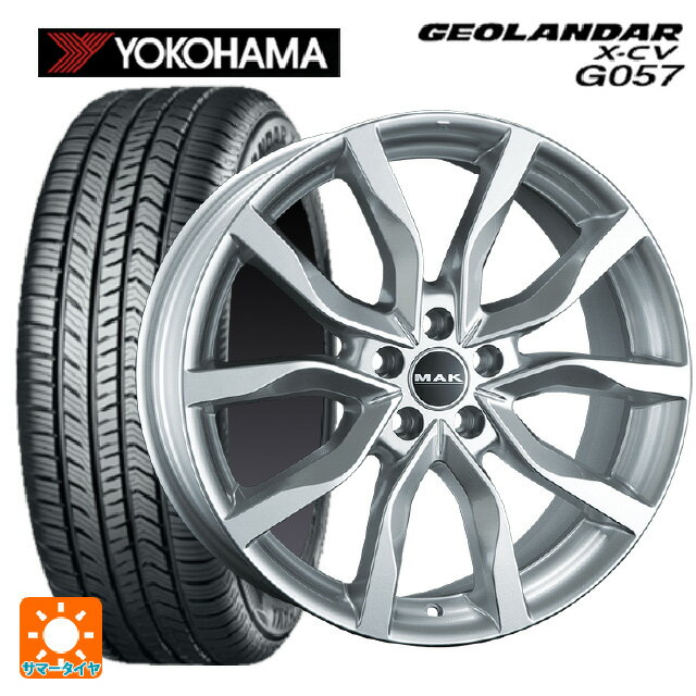 ボルボ XC90(LB/LD系)用 275/40R21 107W XL ヨコハマ ジオランダー X-CV G057 マック ハイランズ シルバー 新品サマータイヤホイール 4本セット