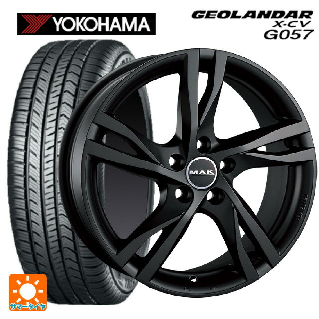 ジャガー E-PACE(DF2系)用 235/55R19 105W XL ヨコハマ ジオランダー X-CV G057 マック ストックホルム マットチタン 新品サマータイヤホイール 4本セット