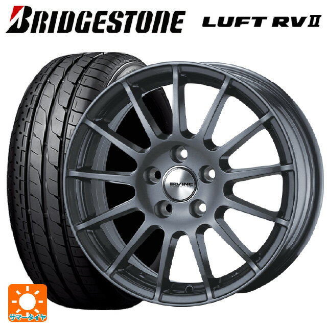 【最大3万円OFFクーポン 5/27 1:59迄】メルセデスベンツ Bクラス(W247)用 205/60R16 92H ブリヂストン ルフトRV2(日本製) 正規品 # アーヴィン F01 ガンメタリック 新品サマータイヤホイール 4本セット