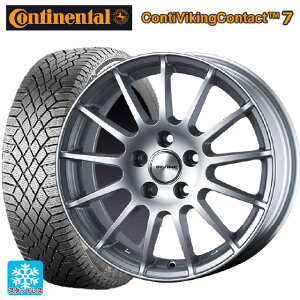 メルセデスベンツ Cクラスクーペ/カブリオレ(C205)用 225/45R18 95T XL コンチネンタル コンチバイキングコンタクト7 正規品 アーヴィン F01 ハイパーシルバー 新品スタッドレスタイヤホイール 4本セット