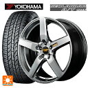 ミツビシ デリカD5(3DA系)用 225/55R18 98H ヨコハマ ジオランダー A/T G015 ブラックレター 正規品 エムアイディー MID エクスクルーシブ 050F ハイパーメタルコートミラーカット 新品サマータイヤホイール 4本セット