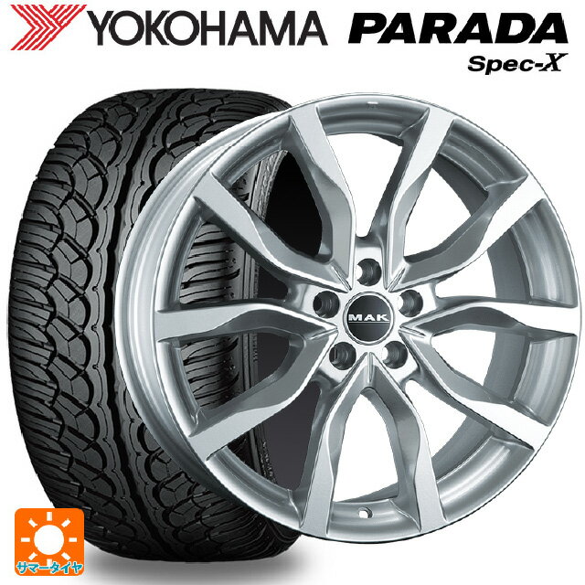 ランドローバー ディフェンダー(LE系)用 2024年製 275/55R20 117V ヨコハマ パラダ PA02 マック ハイランズ シルバー 新品サマータイヤホイール 4本セット