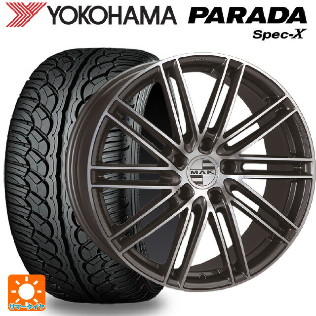 ポルシェ タイカン(J1系)用 [F]:255/40R20 101V [R]:295/35R20 105Q ヨコハマ パラダ PA02 # 阿部商会 マック ライプツィヒ ガンメタリックミラー 新品サマータイヤホイール 4本セット