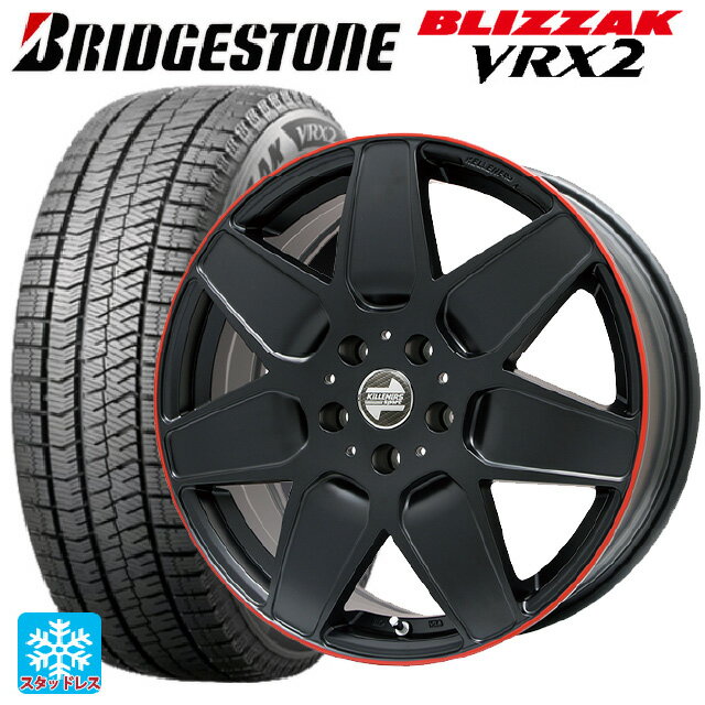 【6/15〜16限定 全品P5倍＆クーポン】ミニ ミニクロスオーバー(F60)用 225/55R17 97Q ブリヂストン ブリザック VRX2 正規品 ケレナーズ エムセブン マットブラック/リムレッドライン 新品スタッドレスタイヤホイール 4本セット