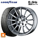 プジョー 5008(P8系)用 225/55R18 98V グッドイヤー エフィシェントグリップSUV HP01 アーヴィン F01 ハイパーシルバー 新品サマータイヤホイール 4本セット