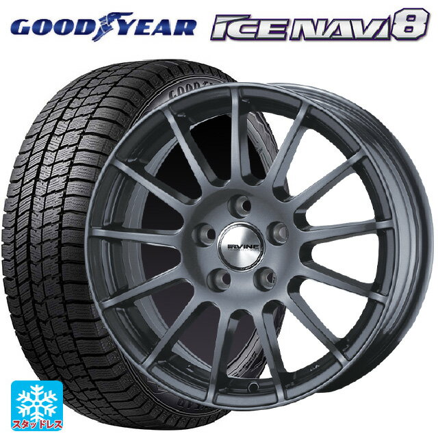 メルセデスベンツ Bクラス(W247)用 225/45R18 95Q XL グッドイヤー アイスナビ8 アーヴィン F01 ガンメタリック 新品スタッドレスタイヤホイール 4本セット