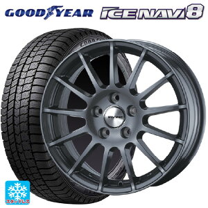 メルセデスベンツ Aクラス(W177)用 205/60R16 96Q XL グッドイヤー アイスナビ8 アーヴィン F01 ガンメタリック 新品スタッドレスタイヤホイール 4本セット