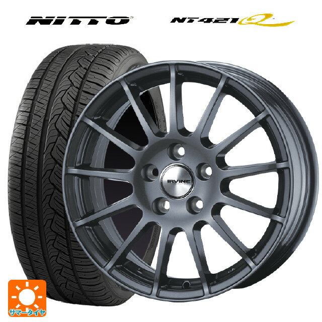 ランドローバー レンジローバー イヴォーク(LZ2系)用 235/60R18 107W XL ニットー NT421Q アーヴィン F01 # ガンメタリック 新品サマータイヤホイール 4本セット