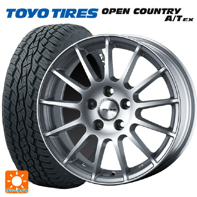 【5/20限定 最大3万円OFFクーポン】ボルボ XC60(DB/DD系)用 235/60R18 103H トーヨー オープンカントリー A/T EX ホワイトレター ＃ アーヴィン F01 ハイパーシルバー 新品サマータイヤホイール 4本セット