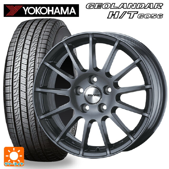 【5/20限定 最大3万円OFFクーポン】ランドローバー レンジローバー ヴェラール(LY系)用 255/60R18 112V XL ヨコハマ ジオランダー H/T G056 ブラックレター アーヴィン F01 # ガンメタリック 新品サマータイヤホイール 4本セット