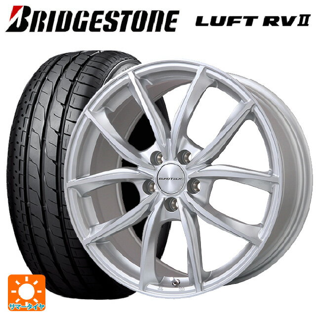 プジョー 508(R8系)用 2025年製 215/55R17 94V ブリヂストン ルフトRV2(日本製) 正規品 # ユーロテック VPライン シルバーポリッシュ 新品サマータイヤホイール 4本セット