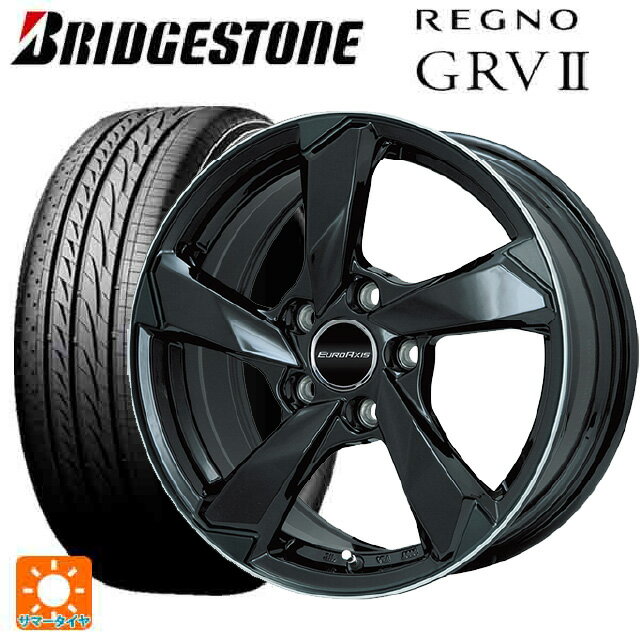 ランドローバー レンジローバー イヴォーク(LZ2系)用 235/60R18 103V ブリヂストン レグノ GRV2 正規品 # クロスエッジ グロスブラック/リムポリッシュ 新品サマータイヤホイール 4本セット