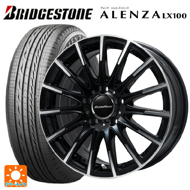 メルセデスベンツ GLC(X253)用 2024年製 235/55R19 101V ブリヂストン アレンザLX100 正規品 # エアフルト ブラックポリッシュ 新品サマータイヤホイール 4本セット