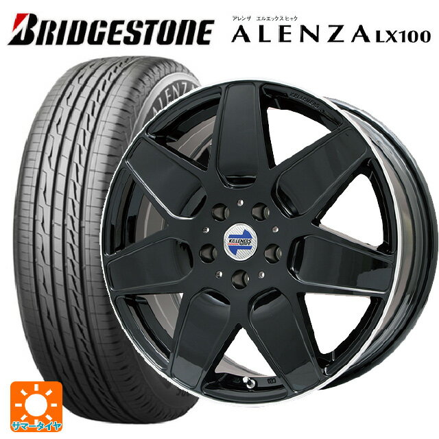 【6/15〜16限定 全品P5倍＆クーポン】ミニ ミニクロスオーバー(F60)用 225/50R18 95V ブリヂストン アレンザLX100 正規品(数量限定) # ケレナーズ エムセブン グロスブラック/リムポリッシュ 新品サマータイヤホイール 4本セット