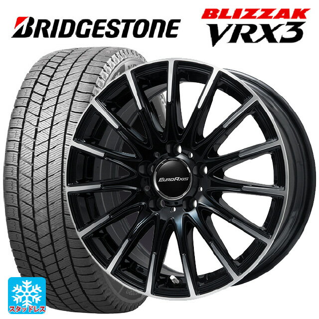 【最大3万円OFFクーポン 5/27 1:59迄】メルセデスベンツ A35(W177)用 235/40R18 95Q XL ブリヂストン ブリザック VRX3 正規品 エアフルト ブラックポリッシュ 新品スタッドレスタイヤホイール 4本セット