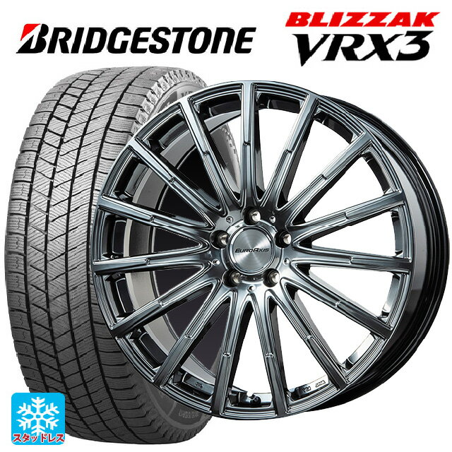 メルセデスベンツ A35(W177)用 235/40R18 95Q XL ブリヂストン ブリザック VRX3 正規品 エアフルト クロームハイパーブラック 新品スタッドレスタイヤホイール 4本セット