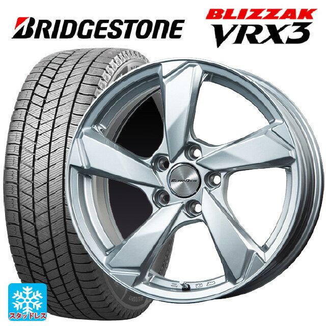 【6/11 1:59迄 全品ポイント5倍】ランドローバー レンジローバー ヴェラール(LY系)用 235/65R18 106Q ブリヂストン ブリザック VRX3 正規品 ユーロアクシス クロスエッジ シルバー 新品スタッドレスタイヤホイール 4本セット