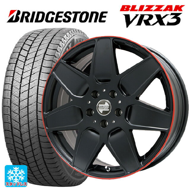 ミニ ミニクラブマン(F54)用 225/40R18 88Q ブリヂストン ブリザック VRX3 正規品 # ケレナーズ エムセブン マットブラック/リムレッドライン 新品スタッドレスタイヤホイール 4本セット