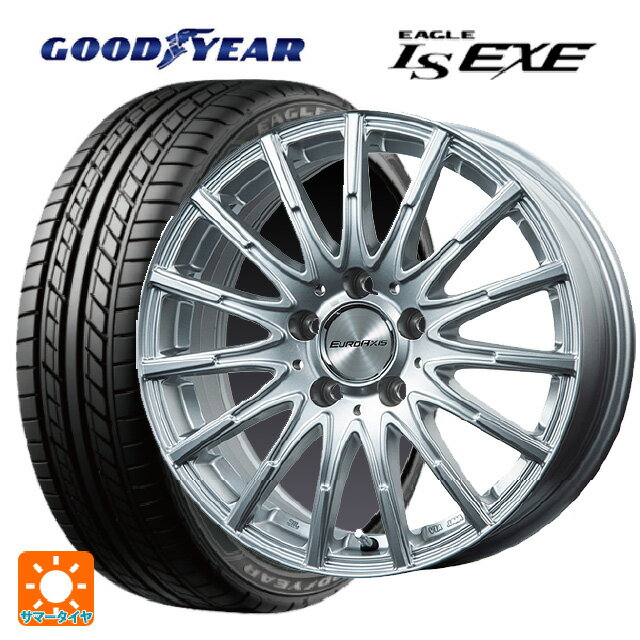 【最大3万円OFFクーポン 5/27 1:59迄】メルセデスベンツ Cクラス(W205)用 225/55R16 95V グッドイヤー イーグル LS EXE エアフルト シルバー 新品サマータイヤホイール 4本セット