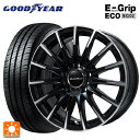 メルセデスベンツ Bクラス(W247)用 205/60R16 92H グッドイヤー エフィシェントグリップ エコ EG02 # エアフルト ブラックポリッシュ 新品サマータイヤホイール 4本セット