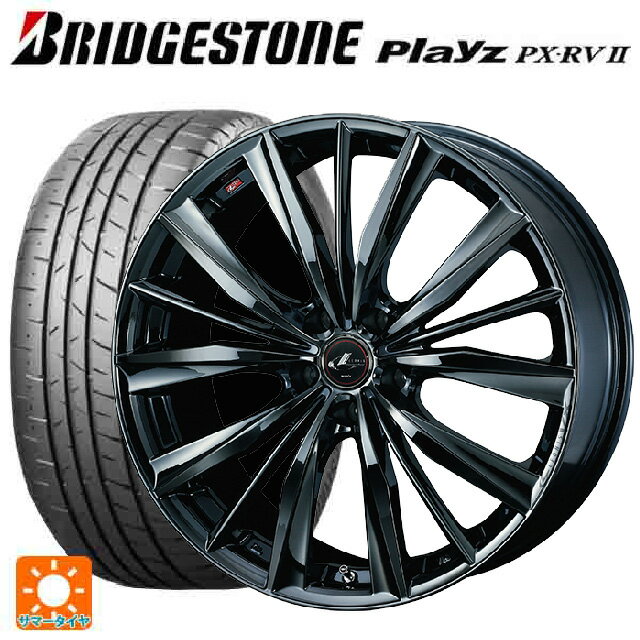 【6/15〜16限定 全品P5倍＆クーポン】225/45R19 96W XL ブリヂストン プレイズ PX-RV2 正規品 # ウェッズ レオニス VX BMC1 19-8J 国産車用 サマータイヤホイール4本セット