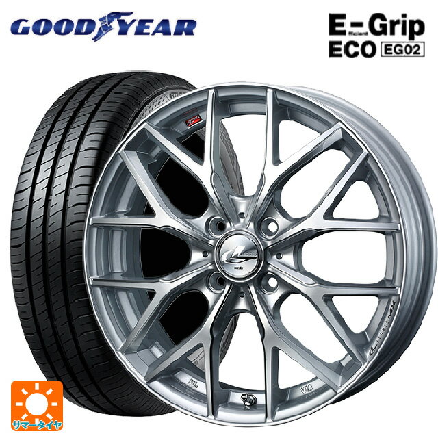 【6/22 20時〜 全品P5倍＆クーポン】165/50R15 73V グッドイヤー エフィシェントグリップ エコ EG02 ウェッズ レオニス MX HS3/SC 15-4.5J 国産車用 サマータイヤホイール4本セット