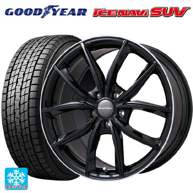 ランドローバー レンジローバー ヴェラール(LY系)用 255/60R18 112Q XL グッドイヤー アイスナビ SUV VPライン グロスブラック/リムポリッシュ 新品スタッドレスタイヤホイール 4本セット