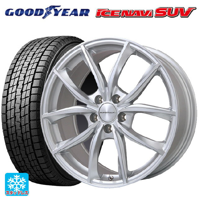 ランドローバー レンジローバー ヴェラール(LY系)用 235/65R18 106Q グッドイヤー アイスナビ SUV VPライン シルバーポリッシュ 新品スタッドレスタイヤホイール 4本セット