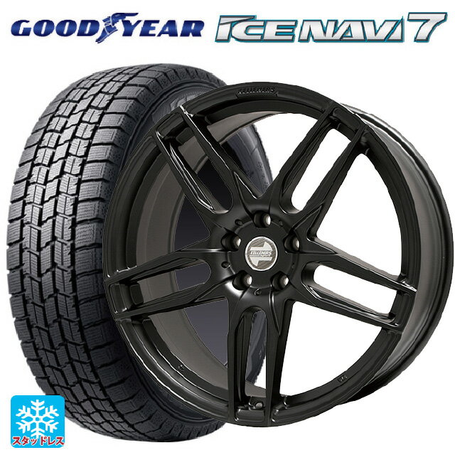 トヨタ スープラ(DB系)用 225/45R18 91Q グッドイヤー アイスナビ7(限定) # マインツ マットブラック 新品スタッドレスタイヤホイール 4本セット