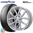 【3/4 20時〜 最大3万円OFFクーポン】プジョー リフター()用 215/60R17 96H グッドイヤー ベクターフォーシーズンズ ハイブリッド VPライン シルバーポリッシュ 新品オールシーズンタイヤホイール4本セット