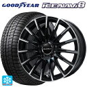 メルセデスベンツ Bクラス(W247)用 205/55R17 91Q グッドイヤー アイスナビ8 エアフルト ブラックポリッシュ 新品スタッドレスタイヤホイール 4本セット