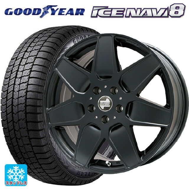 【6/15〜16限定 全品P5倍＆クーポン】ミニ ミニクラブマン(F54)用 225/40R18 92Q XL グッドイヤー アイスナビ8 ケレナーズ エムセブン マットブラック 新品スタッドレスタイヤホイール 4本セット