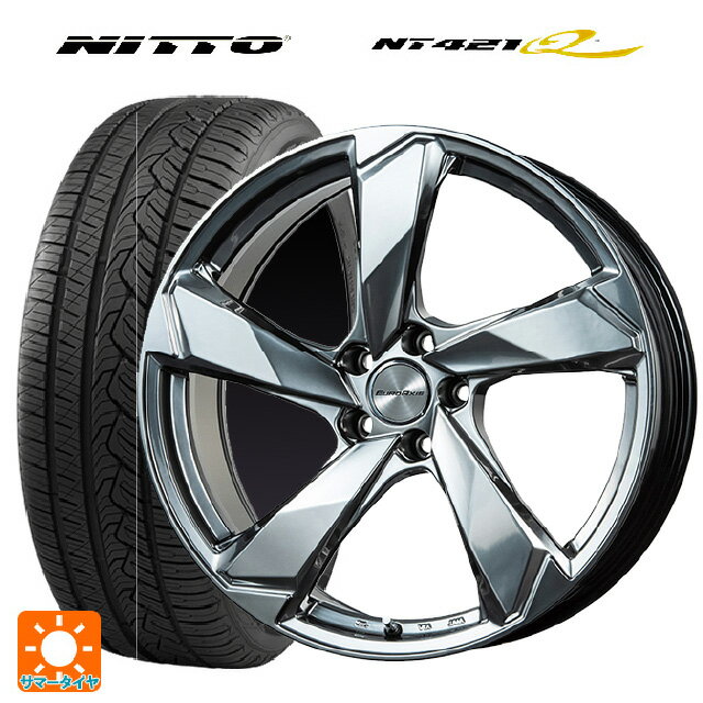 ランドローバー レンジローバー イヴォーク(LZ2系)用 235/60R18 107W XL ニットー NT421Q クロスエッジ クロームハイパーシルバー 新品サマータイヤホイール 4本セット