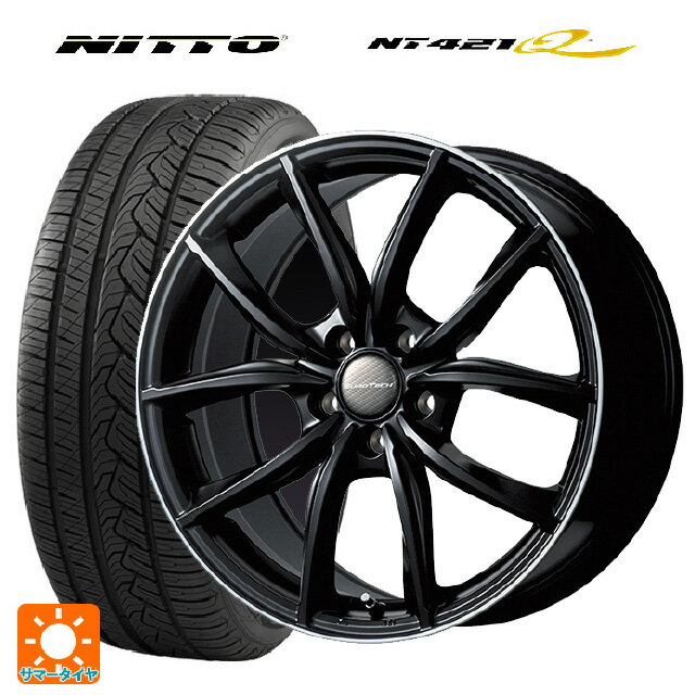 マセラティ レヴァンテ(MLE30系)用 265/50R19 110W XL ニットー NT421Q MPライン マットブラック/リムポリッシュ 新品サマータイヤホイール 4本セット