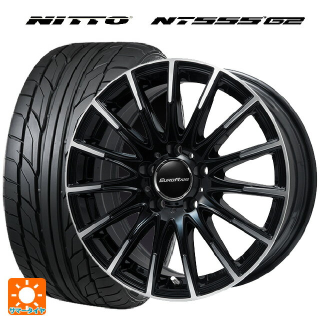 メルセデスベンツ Aクラス AMG A45(W176)用 235/40R18 95Y XL ニットー NT555 G2 エアフルト ブラックポリッシュ 新品サマータイヤホイール 4本セット