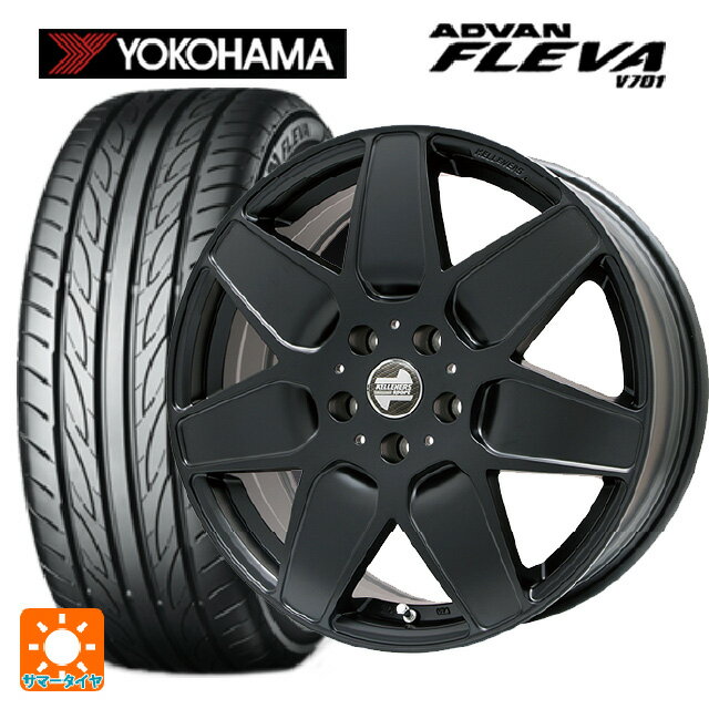 【6/11 1:59迄 全品ポイント5倍】ミニ ミニクロスオーバー(F60)用 225/50R18 99W XL ヨコハマ アドバン フレバ V701 正規品 ケレナーズ エムセブン マットブラック 新品サマータイヤホイール 4本セット