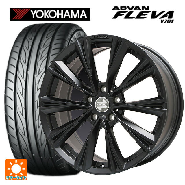 【6/11 1:59迄 全品ポイント5倍】ミニ ミニクロスオーバー(F60)用 225/50R18 99W XL ヨコハマ アドバン フレバ V701 正規品 ケレナーズ エックスライン マットブラック 新品サマータイヤホイール 4本セット