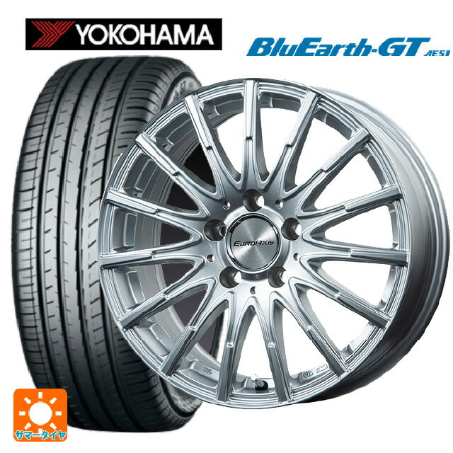 【最大3万円OFFクーポン 5/27 1:59迄】メルセデスベンツ Bクラス(W247)用 205/60R16 92V ヨコハマ ブルーアースGT AE51 エアフルト シルバー 新品サマータイヤホイール 4本セット