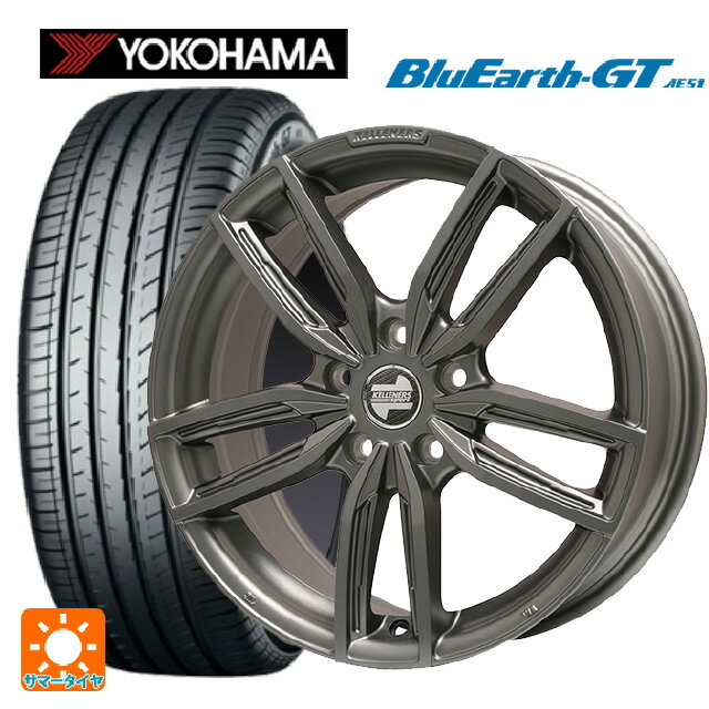 トヨタ スープラ(DB系)用 255/35R19 96W XL ヨコハマ ブルーアースGT AE51 ジュニア GF5 マットチタニウム 新品サマータイヤホイール 4本セット