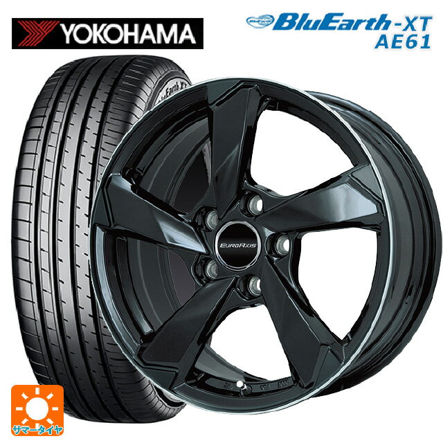 ランドローバー レンジローバー イヴォーク(LZ2系)用 225/65R17 106V XL ヨコハマ ブルーアースXT AE61 クロスエッジ グロスブラック/リムポリッシュ 新品サマータイヤホイール 4本セット