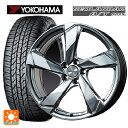 【5/9 20時〜 最大3万円OFFクーポン】ランドローバー レンジローバー イヴォーク(LZ2系)用 235/55R19 105H XL ヨコハマ ジオランダー A/T G015 ブラックレター クロスエッジ クロームハイパーシルバー 新品サマータイヤホイール 4本セット