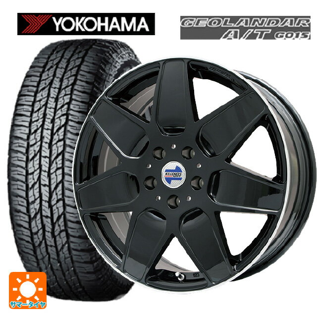 【6/11 1:59迄 全品ポイント5倍】ミニ ミニクロスオーバー(F60)用 225/50R18 95H ヨコハマ ジオランダー A/T G015 ブラックレター 正規品 ケレナーズ エムセブン グロスブラック/リムポリッシュ 新品サマータイヤホイール 4本セット