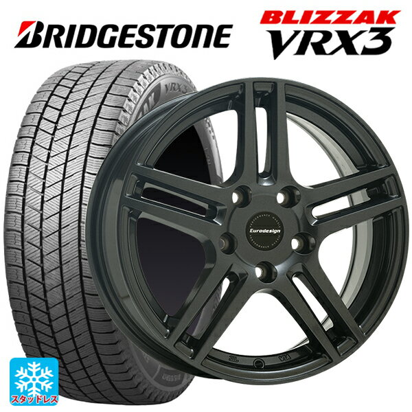 【6/15〜16限定 全品P5倍＆クーポン】ミニ ミニ(F55/F56)用 2024年製 175/65R15 84Q ブリヂストン ブリザック VRX3 正規品 # 阿部商会 ユーロデザイン アイガー ガンメタリック 新品スタッドレスタイヤホイール 4本セット