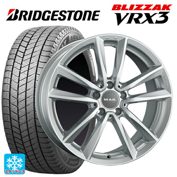 メルセデスベンツ Aクラス(W177)用 205/55R17 95Q XL ブリヂストン ブリザック VRX3 正規品 マック ブレーメン シルバー 新品スタッドレスタイヤホイール 4本セット