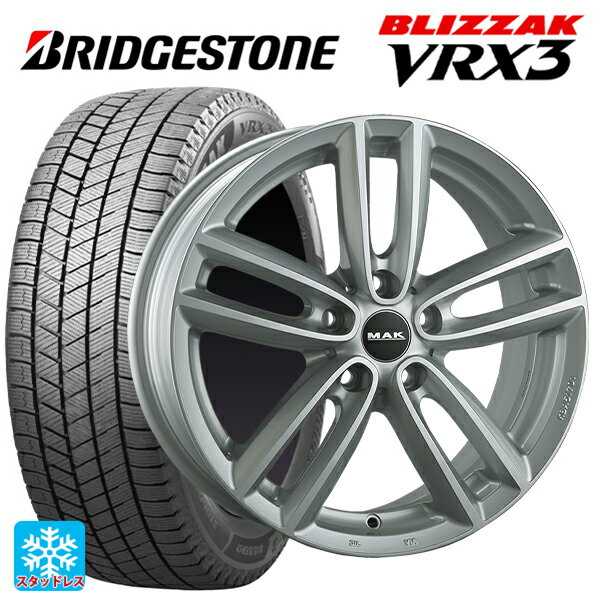 ミニ ミニ(F55/F56)用 195/55R16 87Q ブリヂストン ブリザック VRX3 正規品 マック オックスフォード シルバー 新品スタッドレスタイヤホイール 4本セット